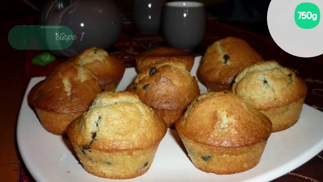 Muffins amandes et chocolat
