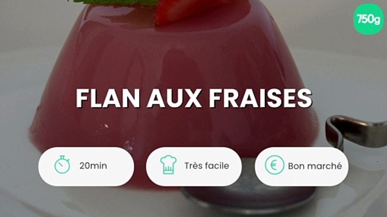 Flan aux fraises