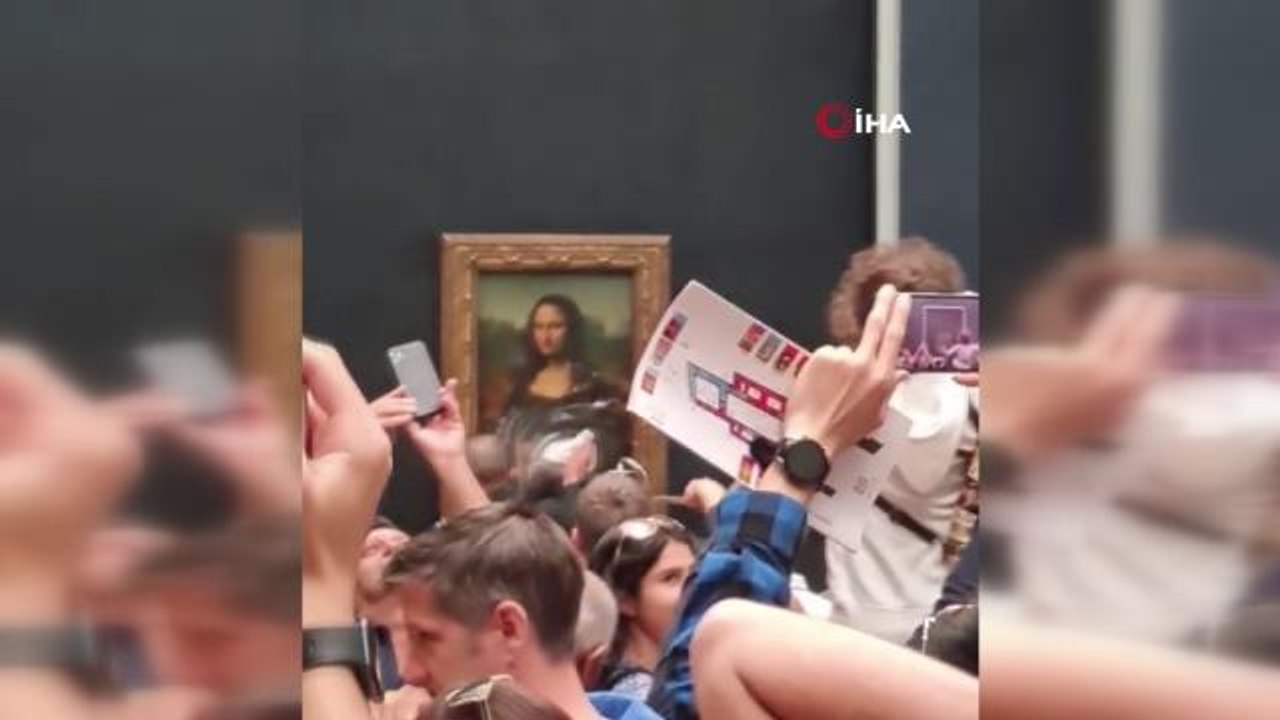 Louvre Müzesi'ndeki Mona Lisa tablosuna pastalı saldırı