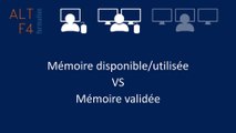 Windows - Mémoire disponible/utilisée VS mémoire validée