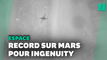 Vol record sur Mars pour Ingenuity, l'hélicoptère de la Nasa