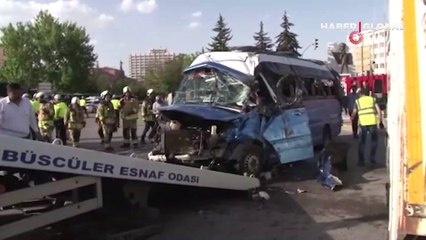 TBMM önünde dolmuş kazası: 13 yaralı