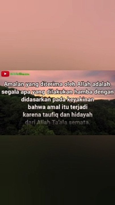 Amalan yang diterima Allah