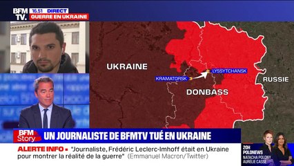Marc-Olivier Fogiel réagit à la mort de Frédéric Leclerc-Imhoff, tué en Ukraine, sur BFMTV.