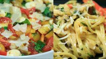 Salade Caprese,Tagliatelles aux champignons - Koujinetna Haka Ep 05