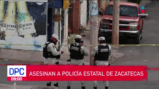 Registran ataque contra un policía estatal en Zacatecas