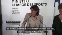 Finale - La ministre des Sports fustige 