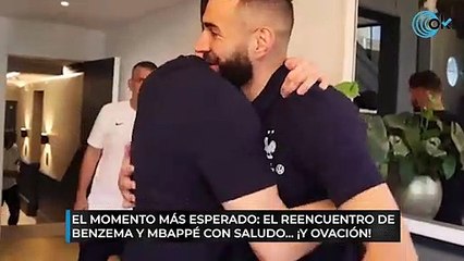El momento más esperado: el reencuentro de Benzema y Mbappé con saludo... ¡y ovación!