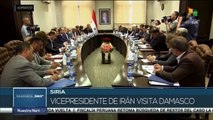 Vicepresidente de Irán realiza visita oficial a Siria como confirmación de alianza entre ambas naciones