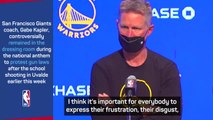 Steve Kerr supports Gabe Kapler's 'peaceful protest'