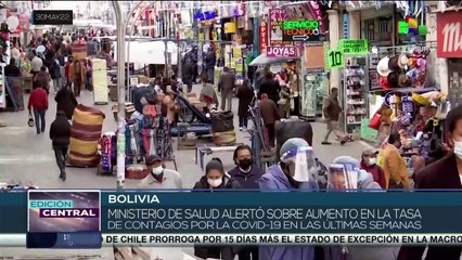 Ministerio de Salud de Bolivia advierte crecimiento de contagio por COVID-19