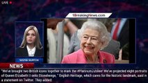 Queen Elizabeth II's portraits projected onto Stonehenge ahead of Platinum Jubilee - 1breakingnews.c