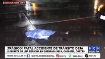 Fatal accidente vial deja una persona muerta en Choloma