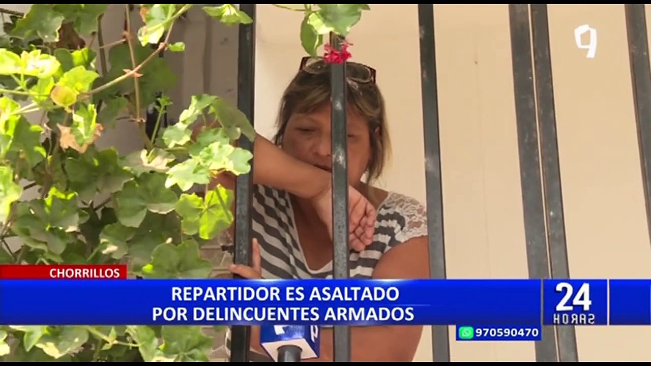 Chorrillos: Motorizado es asaltado por tres sujetos armados
