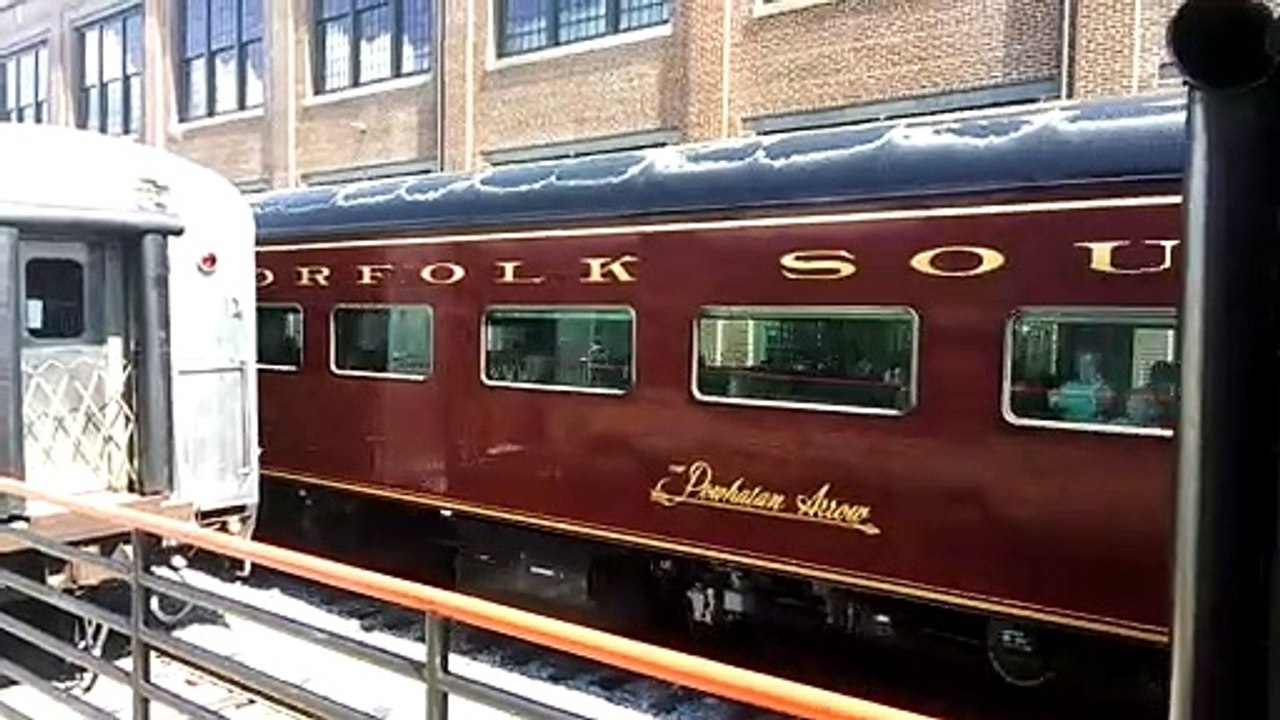 Train at North Carolina Transportation Museum Historic Spencer Shops Train Show