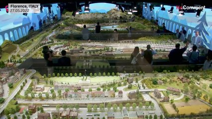 شاهد: فلورنسا الإيطالية تفتتح مجسماً لمحطة قطار عملاقة على مساحة 280 متر مربعاً