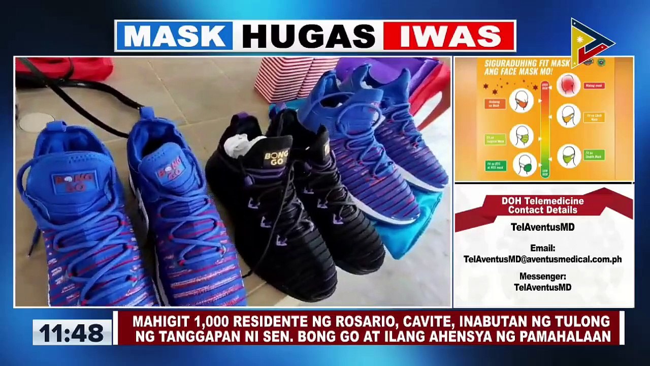 Mahigit 1,000 residente ng Rosario, Cavite, inabutan ng tulong ng tanggapan ni Sen. Bong Go at ilang ahensiya ng pamahalaan