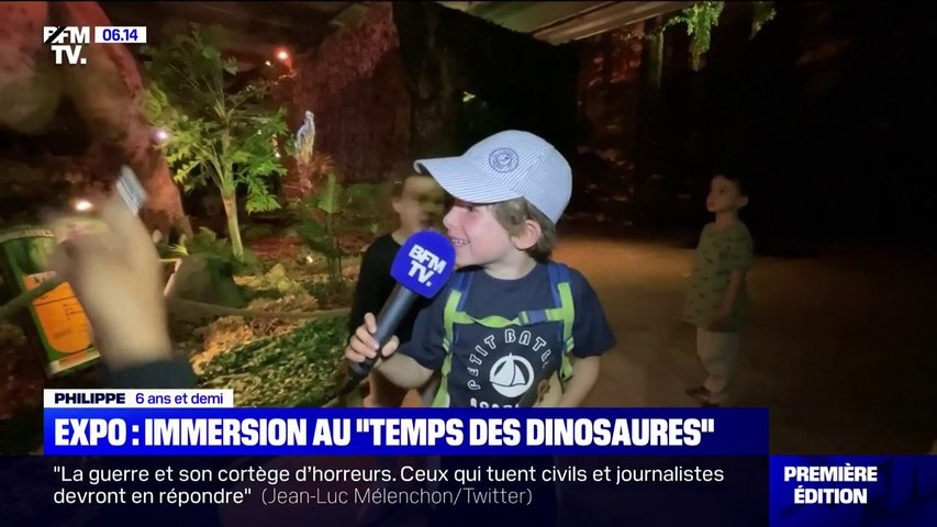 Immersion au 'temps des dinosaures" au parc des Expositions à Paris - Vidéo  Dailymotion