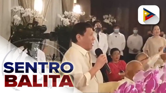 Pres. Duterte, nagdaos ng Thanksgiving dinner kagabi para sa mga opisyal na naging katuwang niya ng anim na taon;