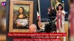 Mona Lisa Eats Cake: Man Disguised As A Woman In Wheelchair Lobs Confectionery At The Da Vinci Masterpiece At The Louvre