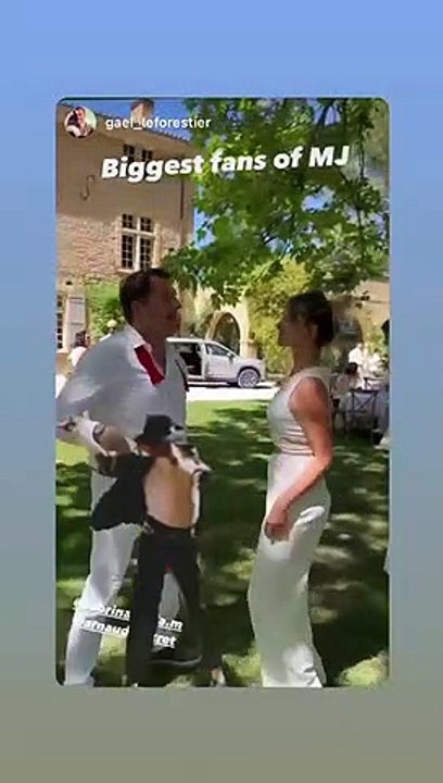 Coulisses du mariage d'Arnaud Ducret et de sa chérie Claire Francisci. Instagram. Le 30 mai 2022.