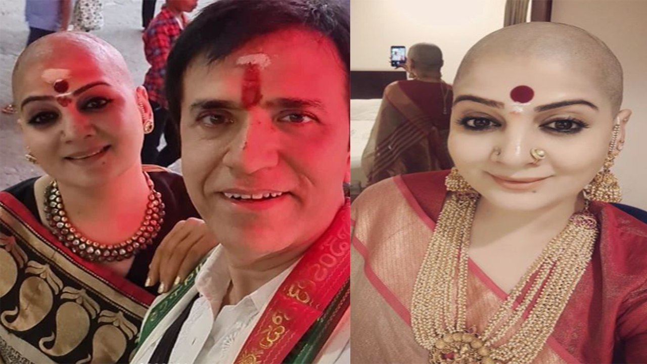 Sooraj Thapar की सलमाती की मन्नत के लिए वाइफ Dipti Dhyani ने मुंडवाया सिर | FilmiBeat