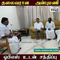 அன்புமணி & ஓபிஎஸ் சந்திப்பு!