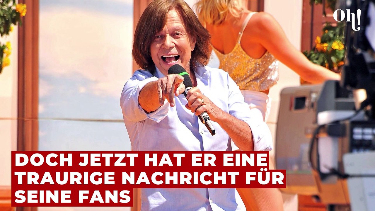 Jürgen Drews sagt Konzerte ab