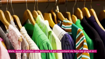 L'astuce simple pour gagner de la place dans votre dressing facilement