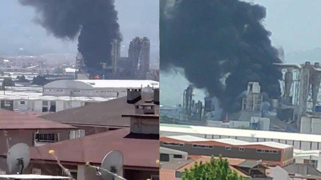 Orman ürünleri fabrikasında kazan patladı, yangın çıktı