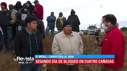 Segundo día de bloqueo en ruta Beni- Santa Cruz;