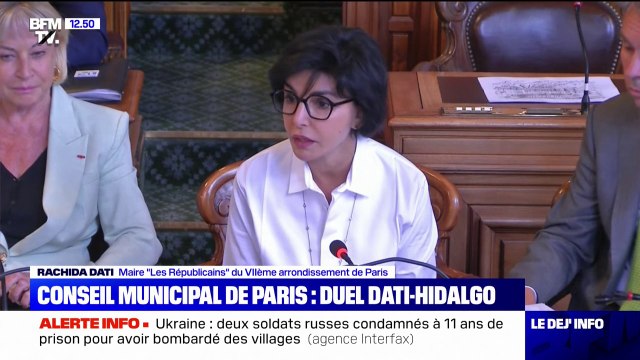 1,7%, ça fait mal : Rachida Dati tacle Anne Hidalgo sur son score à la présidentielle dès le début du Conseil de Paris