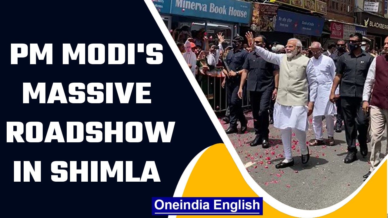 PM Modi gets a grand welcome in Shimla, holds massive roadshow to mark BJP's 8th Anniversary