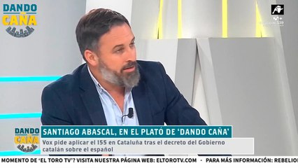 Abascal: 'Nosotros siempre fuimos partidarios de un 155 permanente hasta restablecer la legalidad'