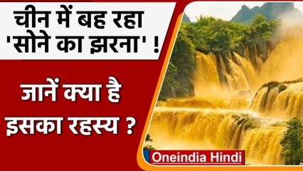 China में बह रहा 'सोने का झरना', जानें इस golden Waterfall का रहस्य | वनइंडिया हिंदी