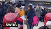 Video shows queues at Leeds-Bradford airport as half-term travel chaos continues