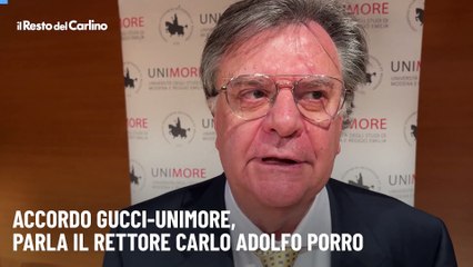 Accordo Gucci-Unimore, parla il rettore Carlo Adolfo Porro