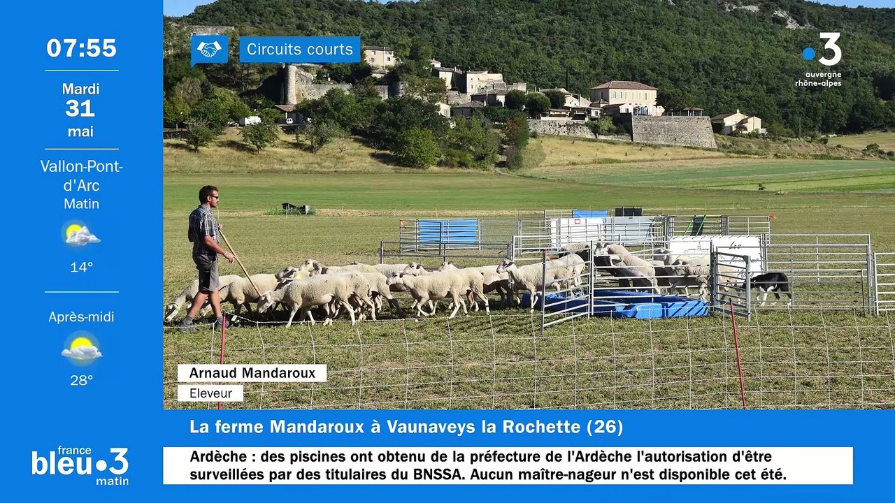 À Vaunaveys-la-Rochette, les agneaux, brebis, céréales, légumes secs et condiments BIO de la Ferme Mandaroux