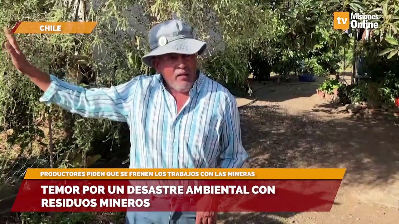 Temor por un desastre ambiental con residuos mineros