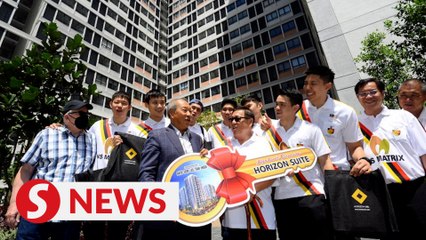 Basketball team rewarded with new apartment for winning NS Matrix Agong Cup