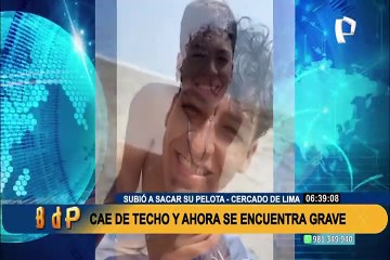 Jovencito queda en coma tras sufrir mortal caída de techo al que subió para recoger su pelota