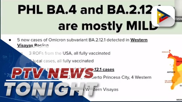 DOH: 5 more cases of Omicron subvariant BA.2.12.1 detected in Western Visayas