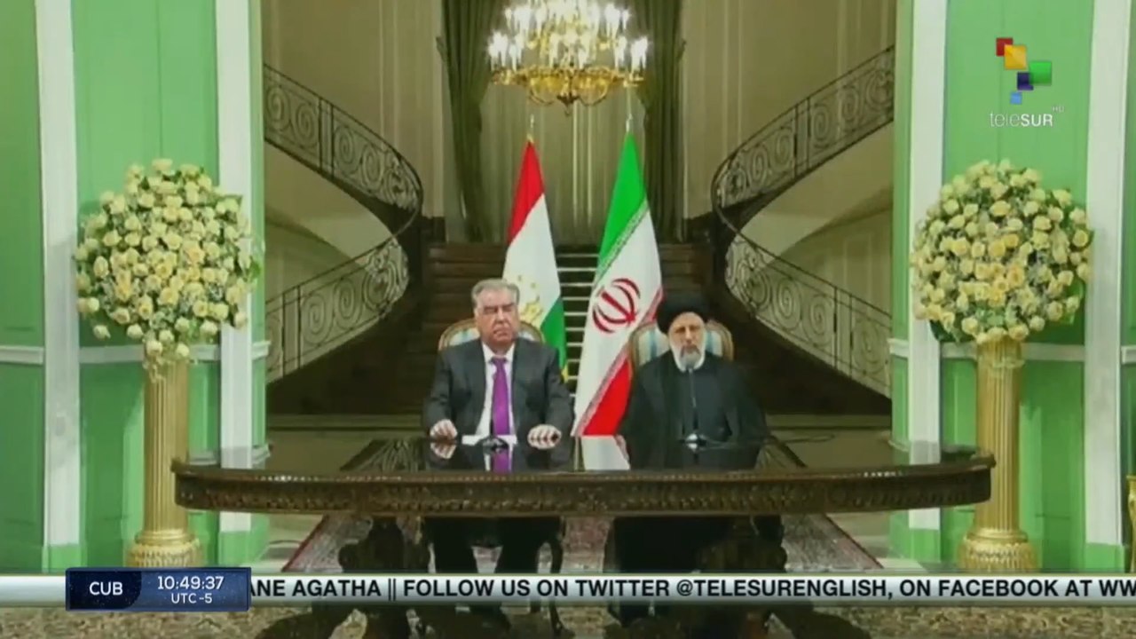 Presidents of Iran and Tajikistan called for the withdrawal of foreign troops
