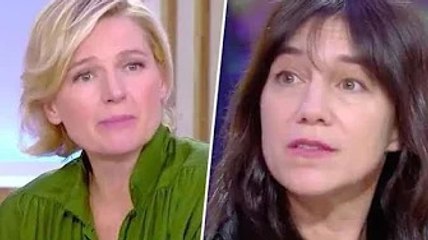 Anne-Elisabeth Lemoine ag@cée face à Charlotte Gainsbourg dans C à vous...