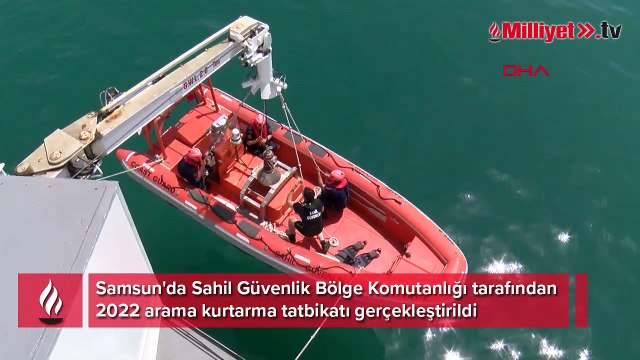 Karadeniz'de nefes kesen anlar! Kurtarma tatbikatı gerçeğini aratmadı