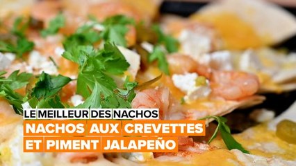 Recette de nachos aux crevettes et piment jalapeño
