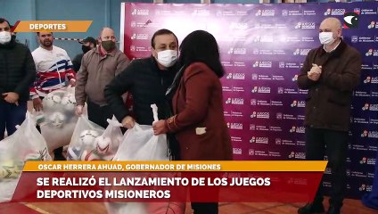 Se realizó el lanzamiento de los Juegos Deportivos Misioneros