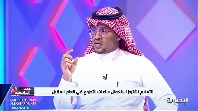 فيديو خالد الملحي لـ عين_الخامسة مشروع التطوع ليس إجبار هو توثيق لإعمال الطالب في فعاليات ونشاطات المدرسة - - الإخبارية