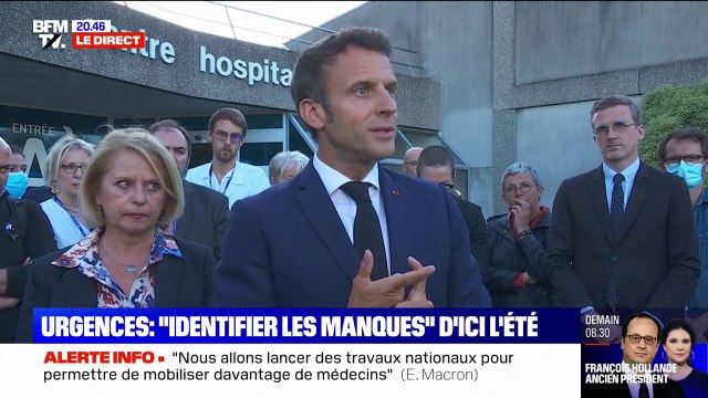 Emmanuel Macron: Dans la décennie qui vient, on n'aura pas de solution parfaite face à la pénurie de soignants