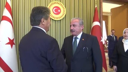 TBMM Başkanı Şentop, KKTC Başbakanı Üstel'i kabul etti